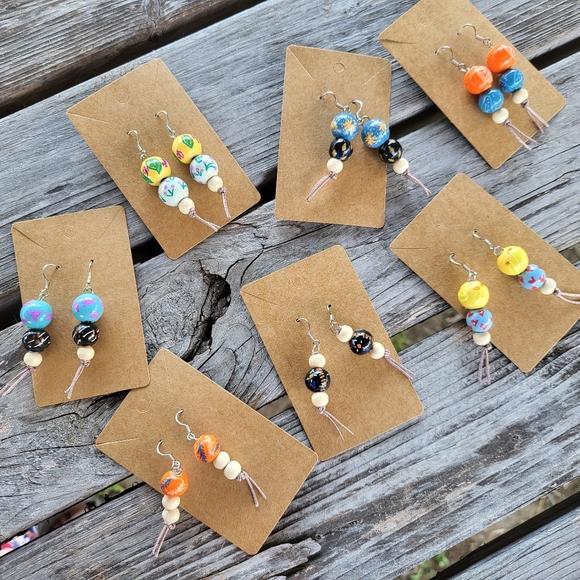 New fun handmade earrings - Picture 3 of 4